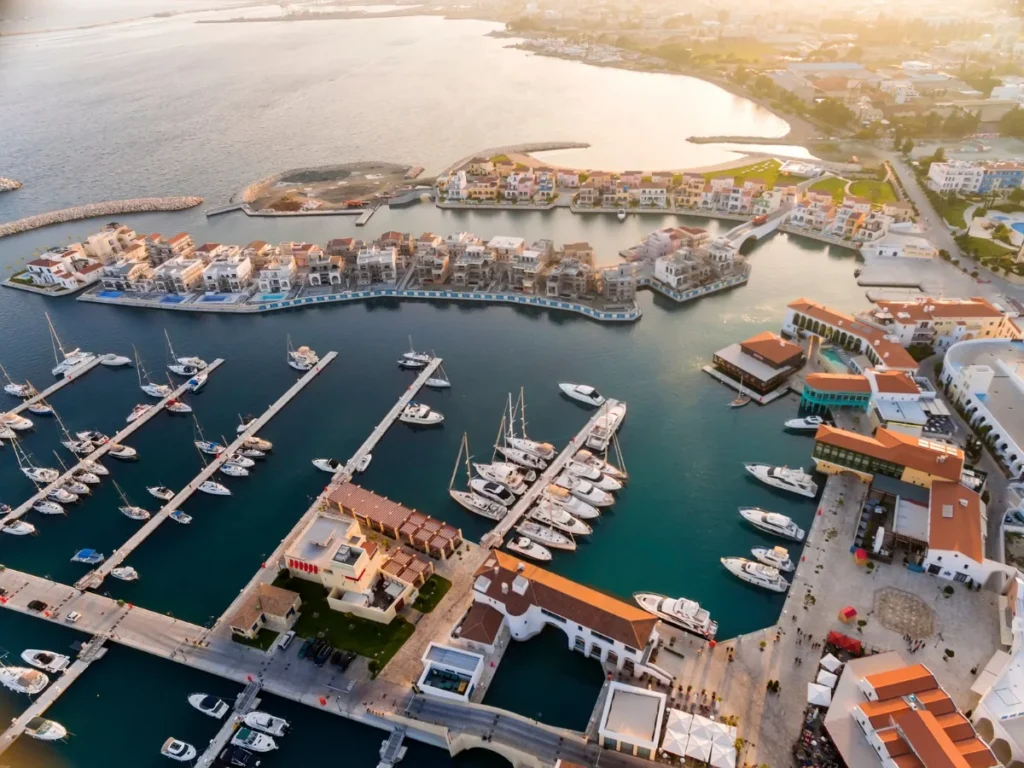 Aerial view of Limassol Marina