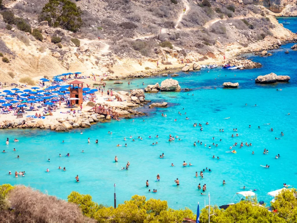 Konnos Bay beach close to Protaras