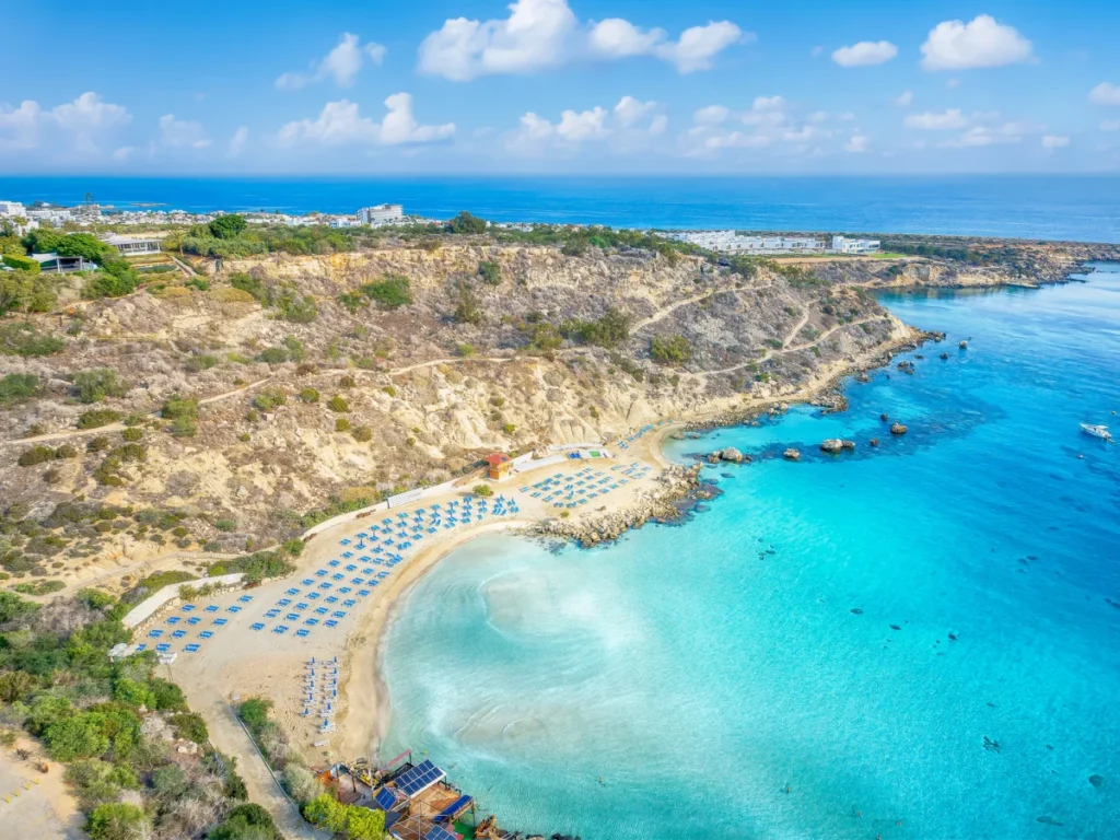 Konnos beach in Protaras